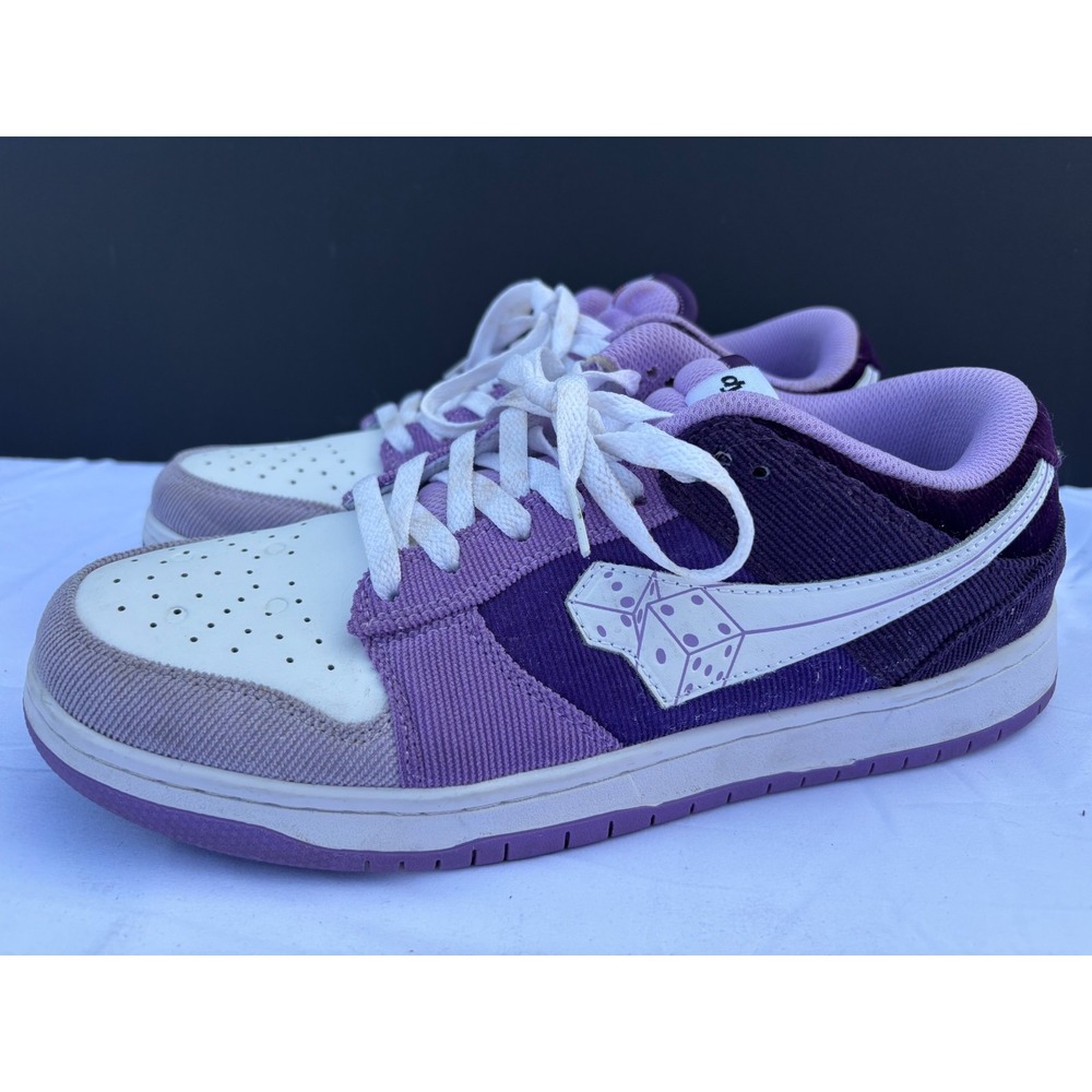 Dybbuk Donny Purple & White Lucky 7 Purple Rain Lace-Up Sneakers Size 10